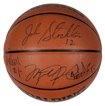 1992 USA Olympic Dream Team Signed Basketball With 12 Signatures (PSA/DNA)